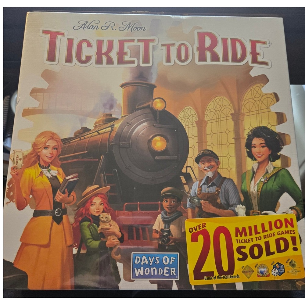 Days of Wonder Ticket to Ride Board Game North America Train Strategy New Sealed
